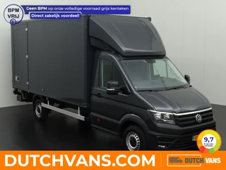 Volkswagen Crafter 2.0TDI 177PK DSG Automaat Bakwagen+Laadklep | 4.64 Mtr Laadlengte | Airco | Cruise | Camera | Dakspoiler | Zijdeur | Betimmering