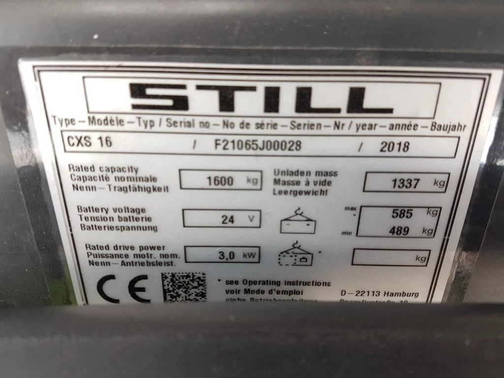 Hoofdafbeelding Still CX/S 16 ERGOTACK