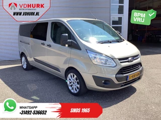 Ford Transit Custom Tourneo 2.0 TDCI 130 pk L2 EXPORT EUR6 9 Pers/ 9P/ Combi/ Kombi/ Airco/ Cruise/ PDC/ LMV/ Trekhaak