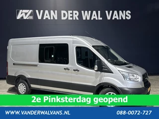 Ford Transit 2.0 TDCI 130pk L3H2 Dubbele cabine Euro6 # Airco | 5-Zits | 2500kg Trekhaak | LED | Cruisecontrol Parkeersensoren, verwarmde voorruit