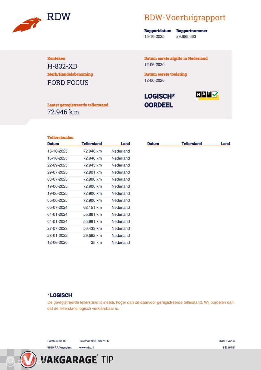 Hoofdafbeelding Ford Focus
