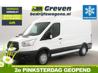 Ford Transit 290 2.2 TDCI L2H2 Koelwagen | Nachtkoeling | Schappen | Airco Camera Cruise Koelauto LED 3 Persoons Koeling Trekhaak