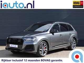 Audi Q7 60 TFSI e quattro 456pk S-Line Competition Pano/B&O Advanced/Alcantara hemel/360/Keyless/Servo/Valcona Leder/Sfeer/Nachtzicht