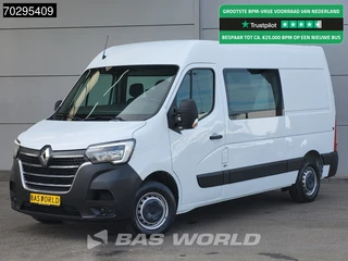 Renault Master 135PK L2H2 Dubbel Cabine Trekhaak Airco Cruise L2 Doka Mixto Airco Trekhaak Cruise control