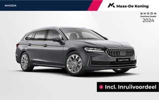 Skoda Superb Combi 1.5 TSI MHEV First Edition | Chrome pakket | Trekhaak wegklapbaar | 18 inch lichtmetalen velgen formosa | 2000,- euro inruilbonus