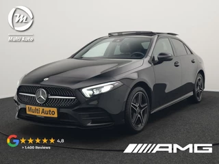 Mercedes-Benz A-Klasse 250 e AMG Line Plug In Hybrid 218pk Dealer O.H PHEV | Panodak | Camera | Night Pakket | Alcantara Sportstoelen Verwarmd | MBUX | Widescreen Navi | Sfeerverlichting | Apple Carplay | Virtual | DAB | 18"L.M |