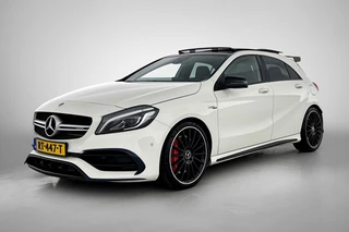 Mercedes-Benz A-klasse AMG 45 4MATIC FACE-LIFT(Perfect OnderH, Panoramadak, Carplay, StoelV, Clima, Navi Groot, PDC V+A, Etc)