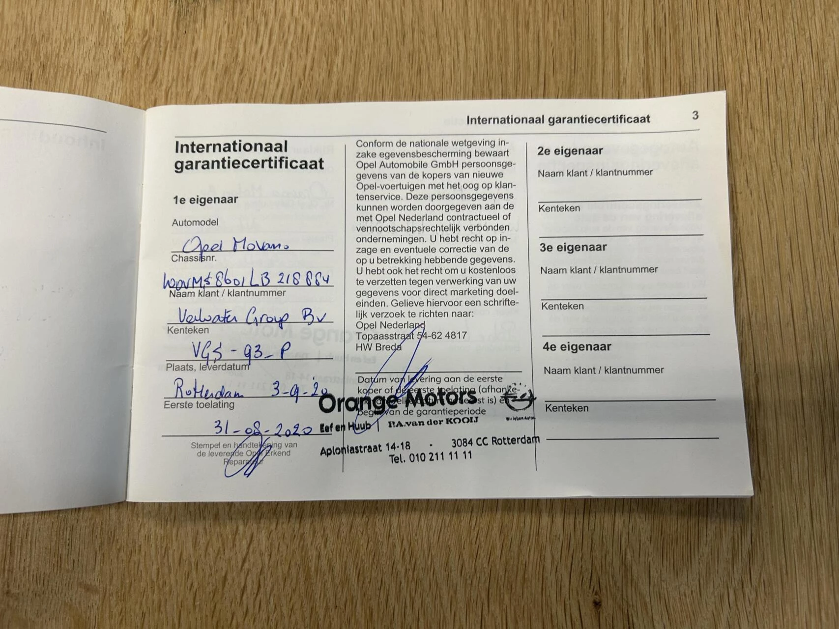 Hoofdafbeelding Opel Movano