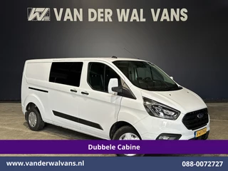 Ford Transit Custom 2.0 TDCI 130pk L2H1 Dubbele Cabine Euro6 Airco | 6-Zits | Xenon | Camera | Navigatie | Apple Carplay | LED Android Auto, Cruisecontrol, Stoelverwarming, Verwarmde voorruit, Parkeersensoren