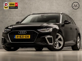 Audi A4 Avant 35 TFSI S-Line Sport 150Pk Automaat (2X S-LINE, APPLE CARPLAY, GROOT NAVI, STOELVERWARMING, LEDER, SPORTSTOELEN, PLAT S-LINE SPORTSTUUR, GETINT GLAS, FLIPPERS, ELEK ACHTERKLEP, NIEUWSTAAT)
