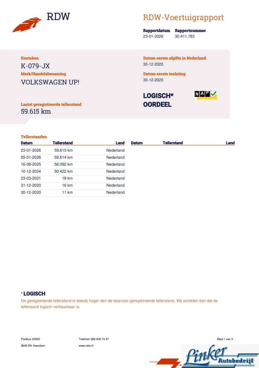 Hoofdafbeelding Volkswagen e-up!