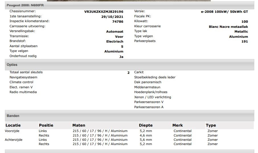 Hoofdafbeelding Peugeot e-2008