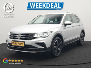 Volkswagen Tiguan 1.4 TSI eHybrid Elegance Plug In Hybrid 245pk Dealer O.H PHEV | Adaptive Cruise | Head Up | IQ Light | 360 Camera | Alcantara Sportstoelen Massage & Verwarmd | Sfeerverlichting | Keyless | Stuur Verwarmd | Apple Carplay | Navigatie | DAB |