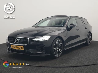 Volvo V60 T8 Twin Engine AWD R-Design PHEV 390pk Dealer O.H. | Trekhaak Af Fabriek | Panodak | Head Up | Harman / Kardon | Camera | Lederen Sportstoelen Memory & Verwarmd | Apple Carplay | Stuur Verwarmd | Navigatie | DAB | Plug In Hybrid |