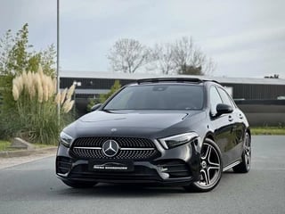 Mercedes A-klasse 250 AMG Panoramadak|Sfeerverlichting|Keyless|Multibeam|Standkachel|Camera|DAB+|Night pakket