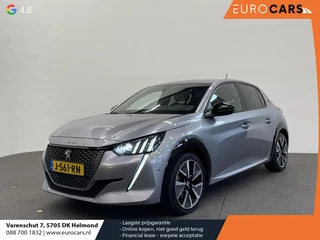 Hoofdafbeelding Peugeot e-208 Peugeot e-208 EV GT 350 50 kWh Automaat Navigatie Apple Carplay/Android Auto Camera Parkeersensoren Cruise Control Stoelverwarming Half leder Climate Control Lichtmetalen velgen