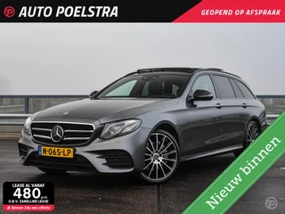 Mercedes-Benz E-klasse Estate 220 d AMG Panoramadak Luchtvering Burmester Distronic Leder Widescreen HUD Rondomzicht Camera Standkachel Trekhaak