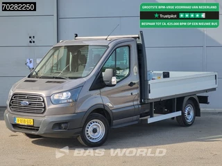 Ford Transit 105pk Open Laadbak Airco Cruise Euro6 Pritsche Pickup Open Box Airco Trekhaak Cruise control