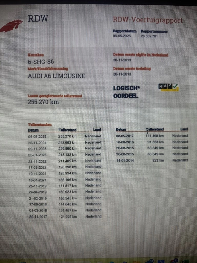 Hoofdafbeelding Audi A6