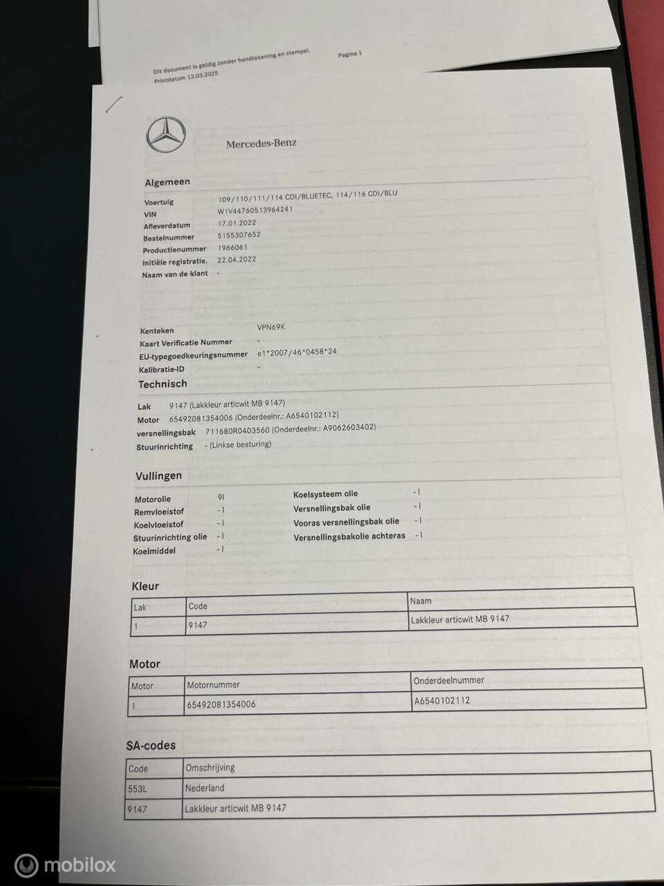 Hoofdafbeelding Mercedes-Benz Vito