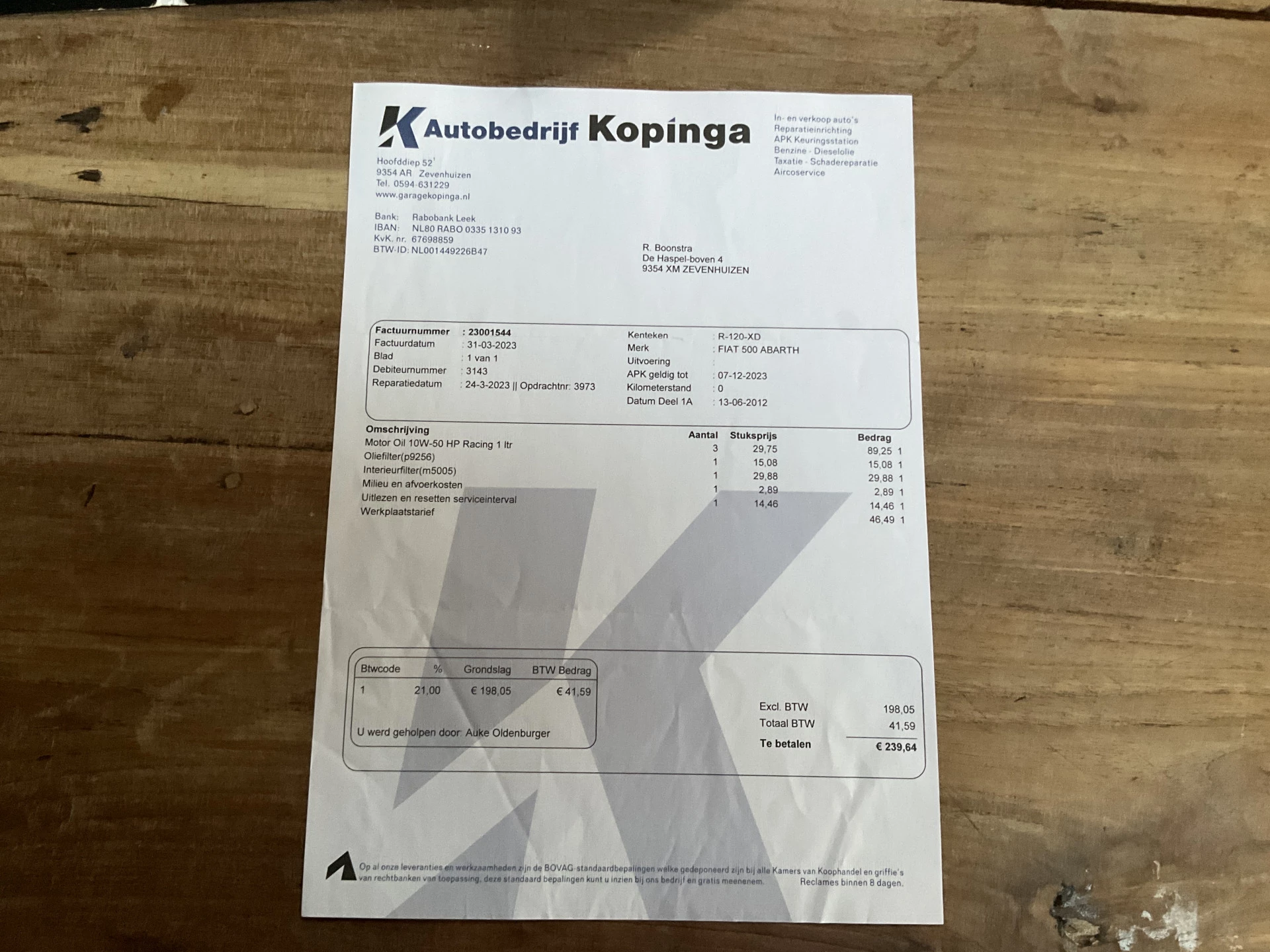 Hoofdafbeelding Fiat 500