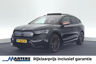 Skoda Enyaq iV 80 204pk Founders Edition Black Warmtepomp Leder 360Camera Massage Panoramadak Navigatie