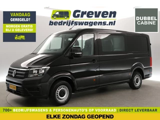 Volkswagen Crafter 35 2.0 TDI L3H2 | 140PK | DC | 7-Zits | 3000kg Trekhaak | Airco | Cruise | Camera | Carplay | Parkeersens.