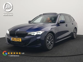 BMW 3 Serie Touring 320e Plug In Hybrid 204pk Dealer O.H. PHEV | Panodak | Widescreen Navi | Camera | Lederen Sportstoelen Verwarmd | Sfeerverlichting | Apple Carplay | Navigatie | Virtual | DAB | Tansanitblau II Metallic |