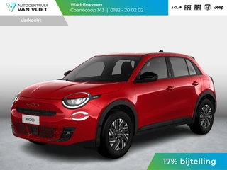 Fiat 600e RED 54 kWh l SOH 97% | 17% Bijtelling | Clima | Cruise | LED | PDC | Apple Carplay