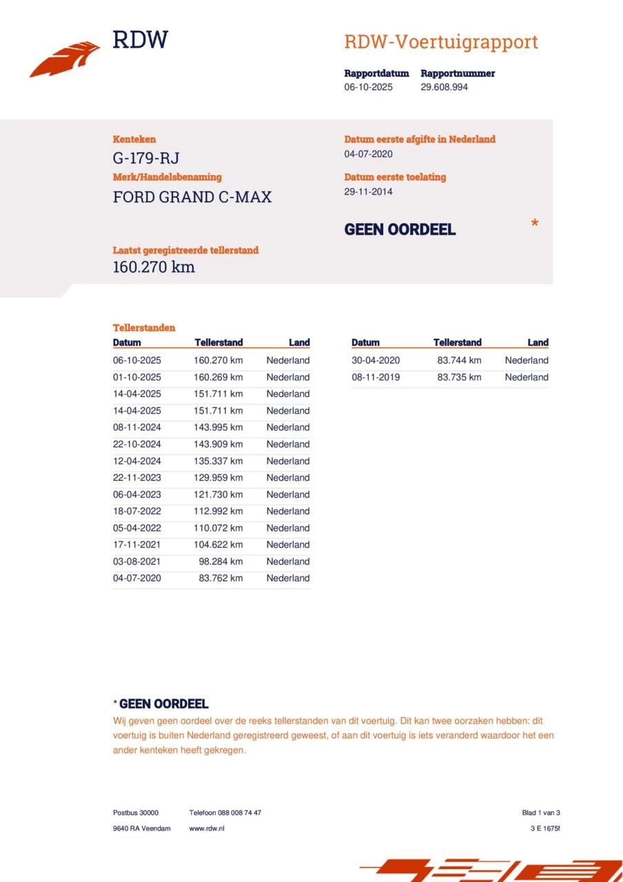 Hoofdafbeelding Ford Grand C-Max