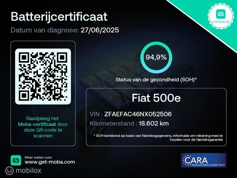 Hoofdafbeelding Fiat 500e