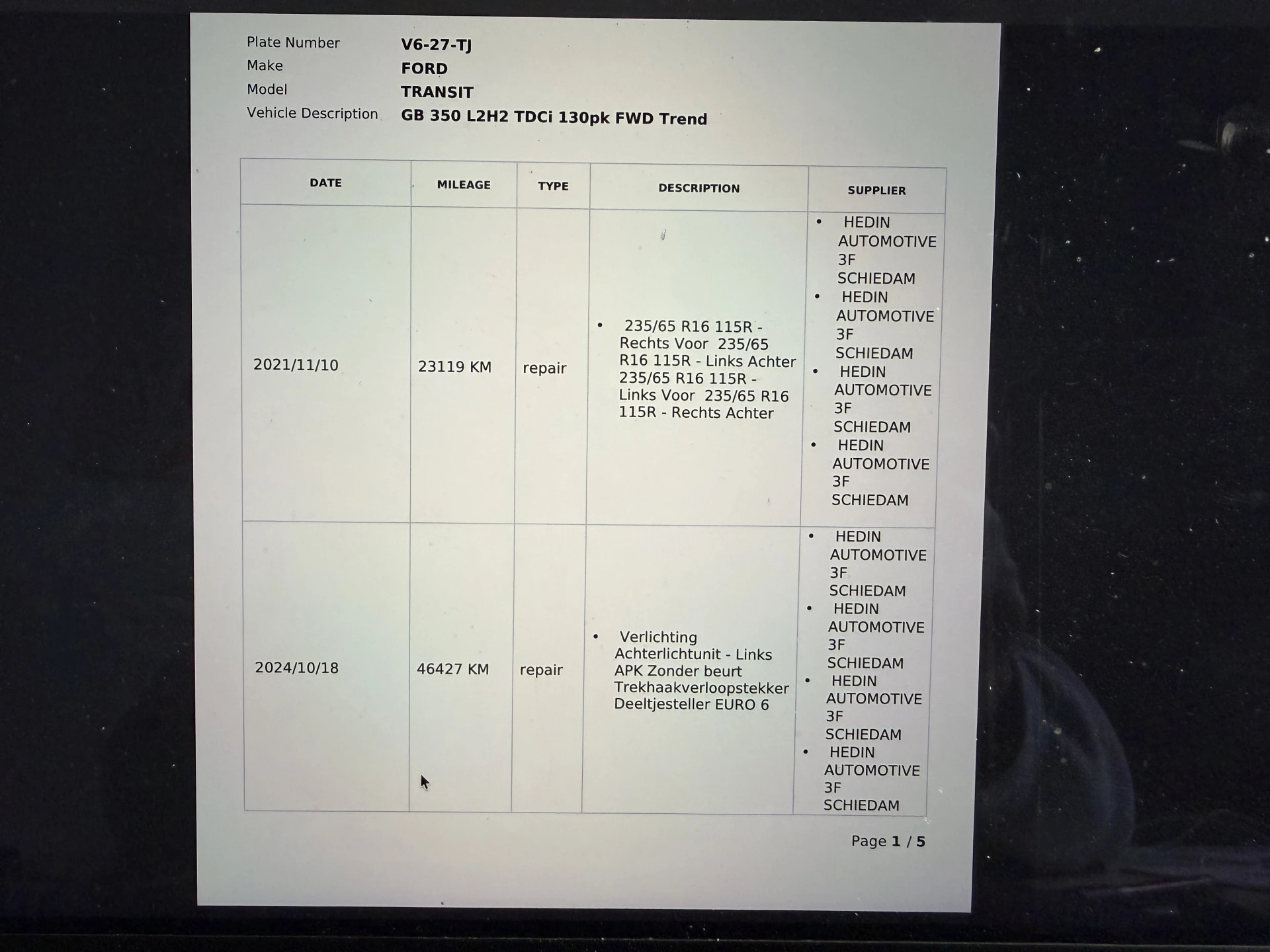 Hoofdafbeelding Ford Transit