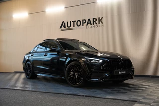 Mercedes-Benz C-klasse AMG 43 4MATIC+ PANO/360CAM/MEMORY/KEYLESS/DISTRONIC+/FABRIEKSGARANTIE/NIGHTPAKKET/SFEERVERLICHTING/BOMVOL!