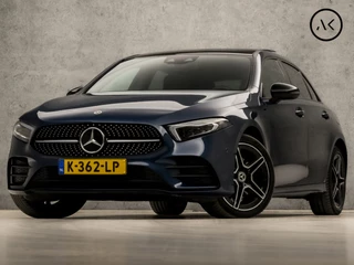Mercedes-Benz A-Klasse 250 e AMG Sport 218Pk Automaat (SCHUIFDAK, APPLE CARPLAY, SFEERVERLICHTING, MEMORY SEATS, CAMERA, BURMESTER, LEDER/ALCANTARA, ADAPTIVE CRUISE, GETINT GLAS, NIEUWSTAT)