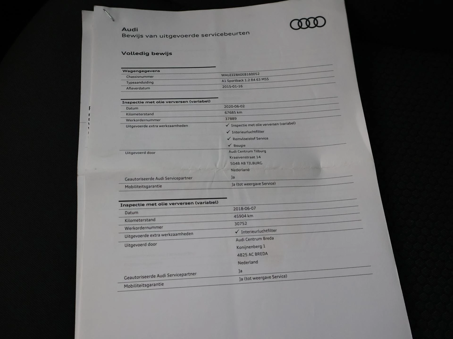 Hoofdafbeelding Audi A1 Sportback