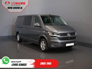 Volkswagen Transporter 2.0 TDI 150 pk DSG Aut. L2 DC Dubbel Cabine EXPORT ONLY LED/ Adapt.Cruise/ Standkachel/ Stoelverw./ Carplay/ Camera/ PDC/ LMV/ Trekhaak/ Airco