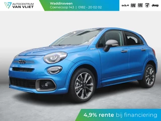 Hoofdafbeelding Fiat 500X Fiat 500 X 1.5 Hybrid Sport | Automaat | Navi | Clima | Camera | Keyless | Cruise | Apple Carplay | BSM | 18"
