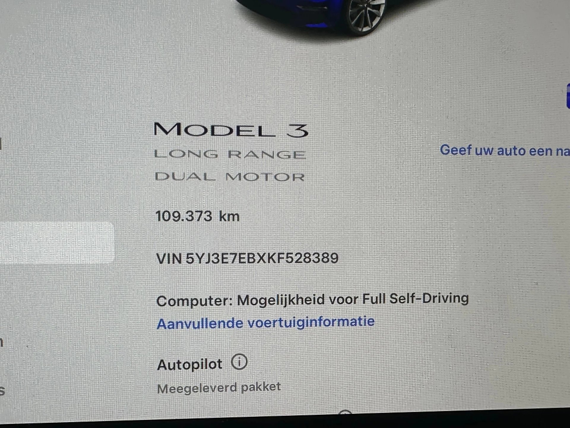 Hoofdafbeelding Tesla Model 3