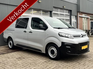 Citroën Jumpy 2.0 BlueHDI DC L2H1 Marge BTW en BPM vrij!! Airco Cruise controle Trekhaak 2500kg Navigatiesysteem 5-Persoons Parkeerhulp achter Apple carplay 1e eigenaar Euro 6 Bpm en Btw vrij voor particulier gebruik !!