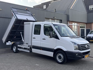 Hoofdafbeelding Volkswagen Crafter Volkswagen Crafter 35 2.0 TDI DC Maxi Kipper 3500kg trekgewicht Euro 6 Airco Cruise controle 6-Persoons Telefoonverbinding Gereedschapskist Kieper Open laadbak Pick-up Bpm vrij