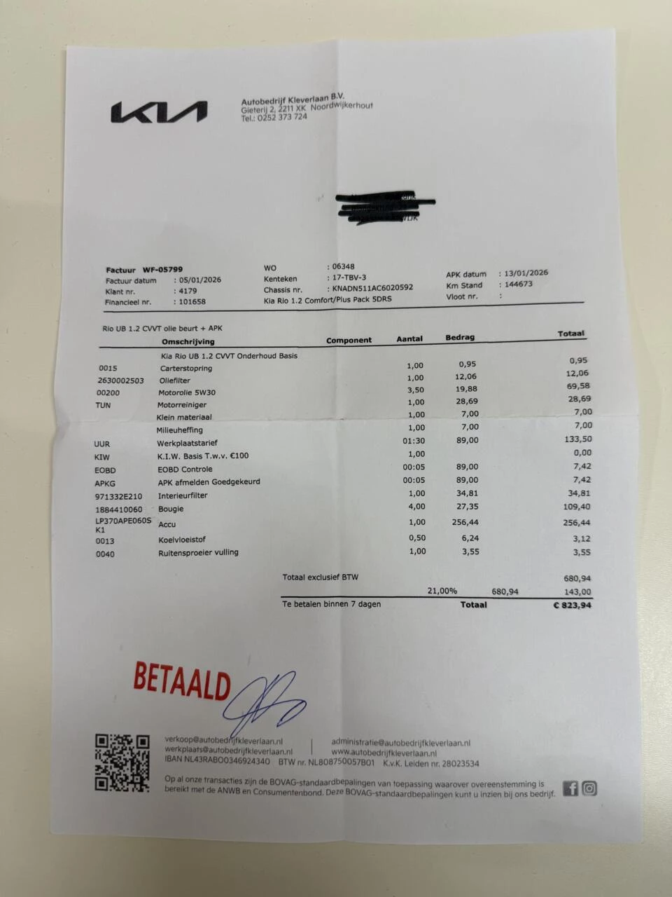 Hoofdafbeelding Kia Rio