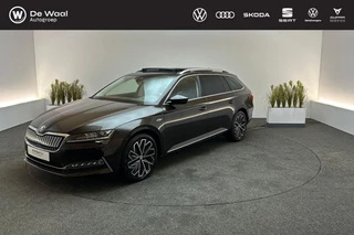 Skoda Superb Combi 1.4 TSI 218pk DSG PHEV Lauren & Klement | SoH 95% | Canton, Leer, Memorystoelen, Panoramadak, Trekhaak Zwenkbaar |