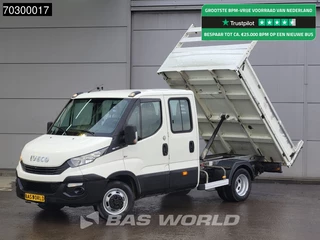 Iveco Daily 35C12 Kipper Dubbel Cabine Dubbellucht 3,5t Trekhaak Euro6 Tipper Benne Kieper Trekhaak