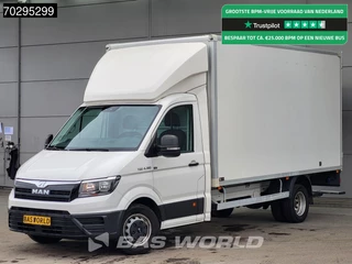 MAN TGE 4.180 Dubbellucht Bakwagen Achterdeuren ACC Navi Airco Euro6 Meubelbak Koffer Airco