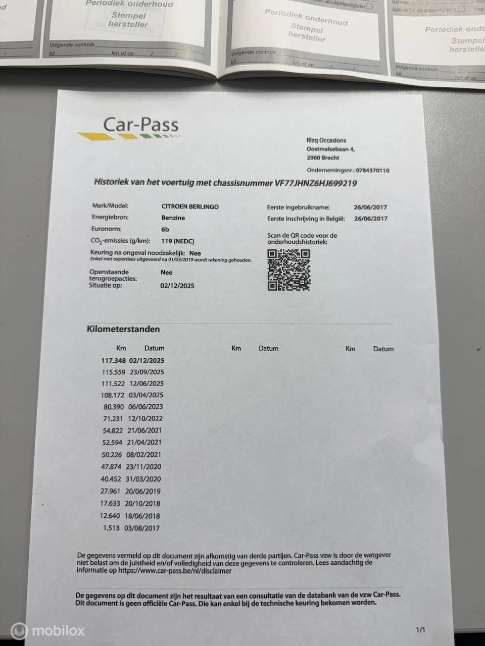 Hoofdafbeelding Citroën Berlingo