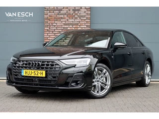Audi A8 60 TFSI e Quattro S-Line | Luchtvering | ACC | Bang&Olufsen | Massage | Stoelventilatie | HUD | Zonnerollo's | Soft-Close | Hulppakket Tour + Plus | Voorklimatisering | Matrix-LED | Contourstoelen voor |