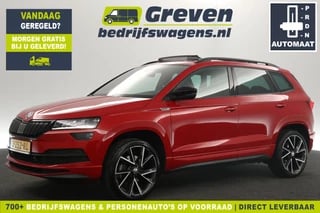 Škoda Karoq 1.5 TSI ACT Sportline 150PK Automaat Pano Sfeer Clima Carplay Camera Cruise LED Navi PDC 19''LMV Trekhaak