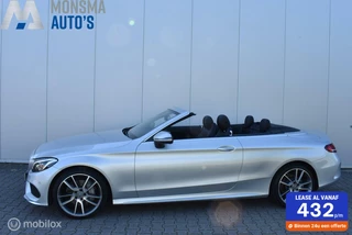 Mercedes-Benz C200 Cabrio AMG ILS-LED Leder Camera 19" LMV Clima Cruise Zeer mooi!
