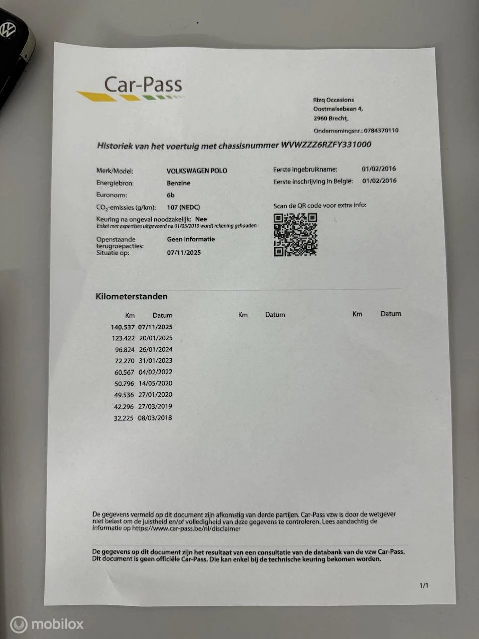 Hoofdafbeelding Volkswagen Polo