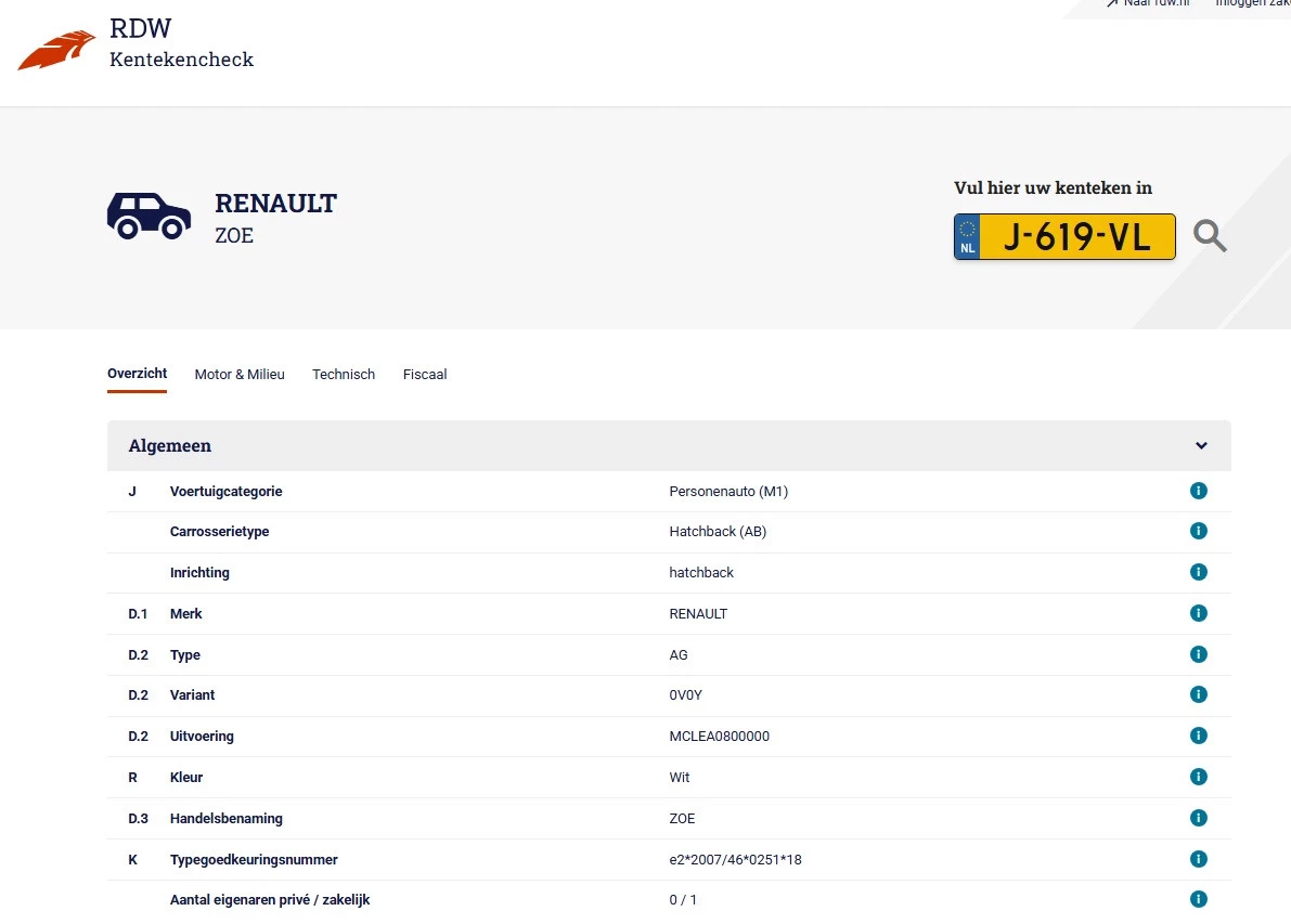Hoofdafbeelding Renault ZOE